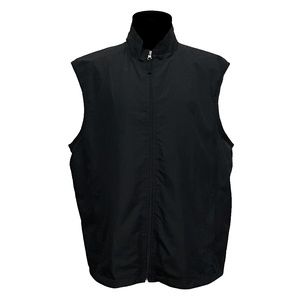 TASSO ELBA GOLF LIGHTWEIGHT ZIP FRONT BLACK VEST